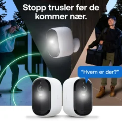 Arlo Essential 3 XL 2K – Trådløst overvåkingskamera 2-pk.