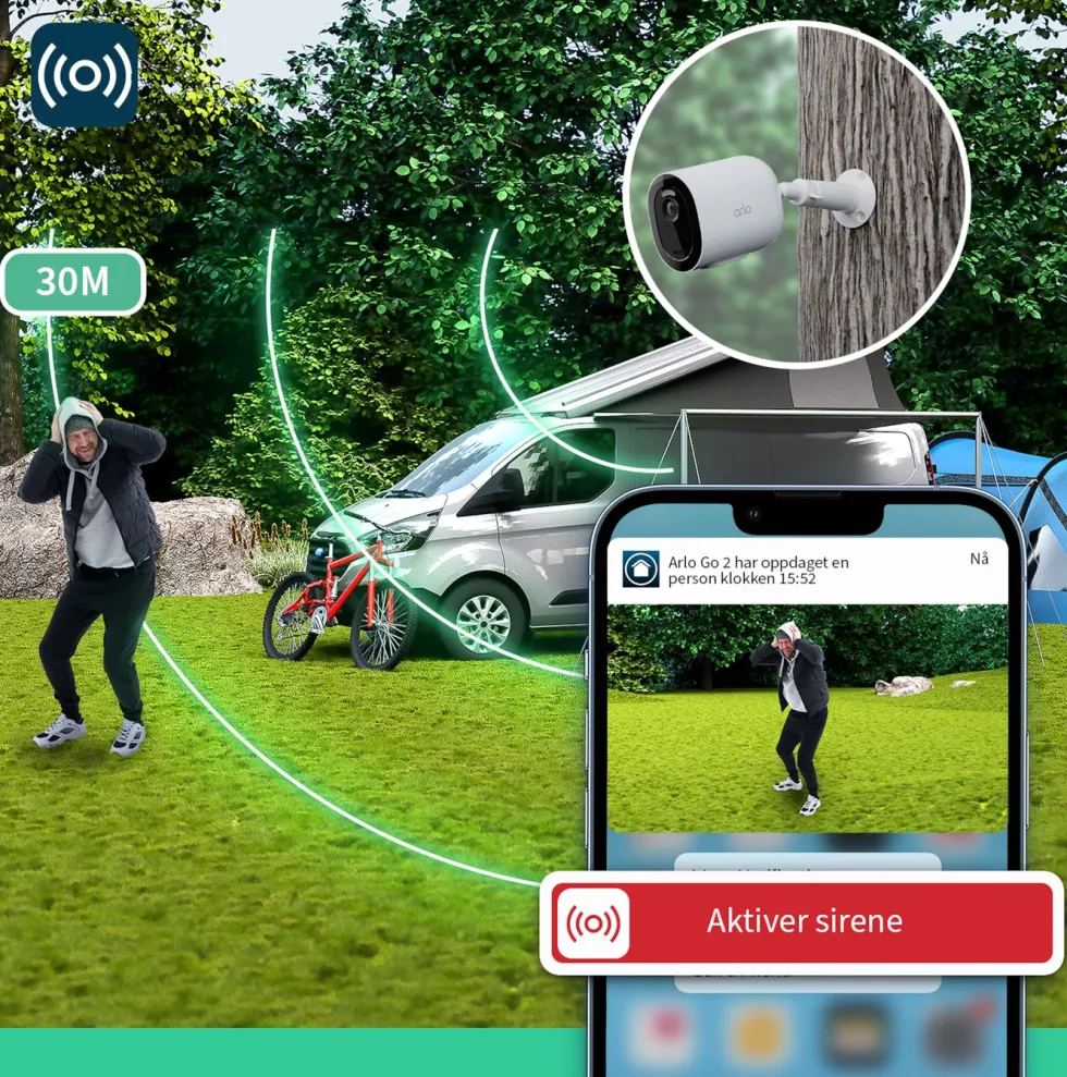 Arlo Go 2 – 4G overvåkingskamera