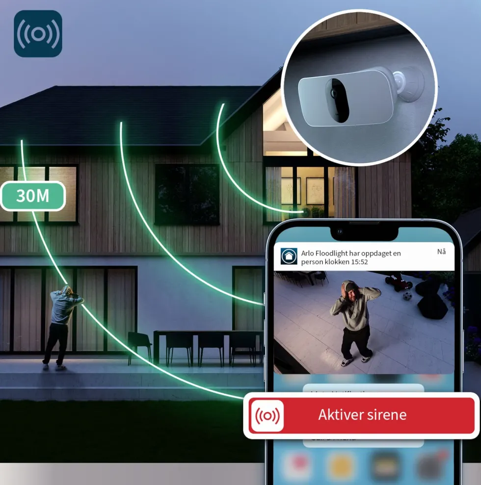Arlo Pro 3 Floodlight – Overvåkingskamera
