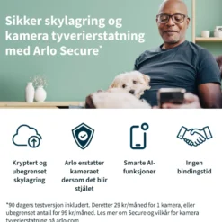 Arlo Pro 4 Spotlight – Trådløst overvåkingskamera 4-pk.