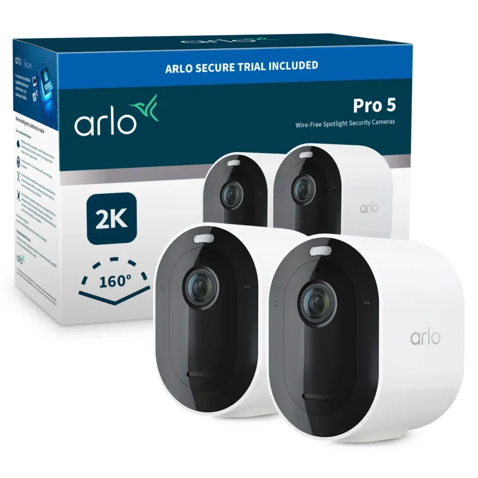 Arlo Pro 5 Spotlight – Trådløst overvåkingskamera 2-pk.