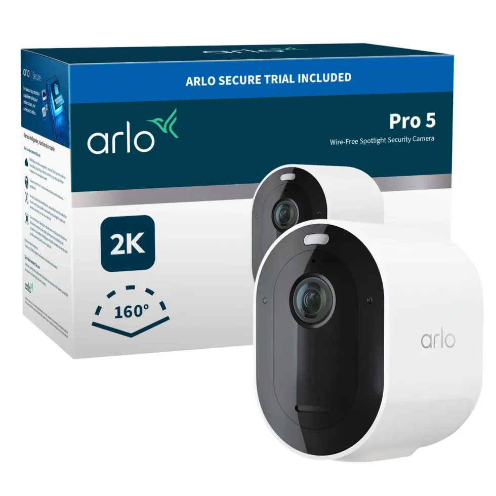 Arlo Pro 5 Spotlight – Trådløst overvåkingskamera 1-pk.