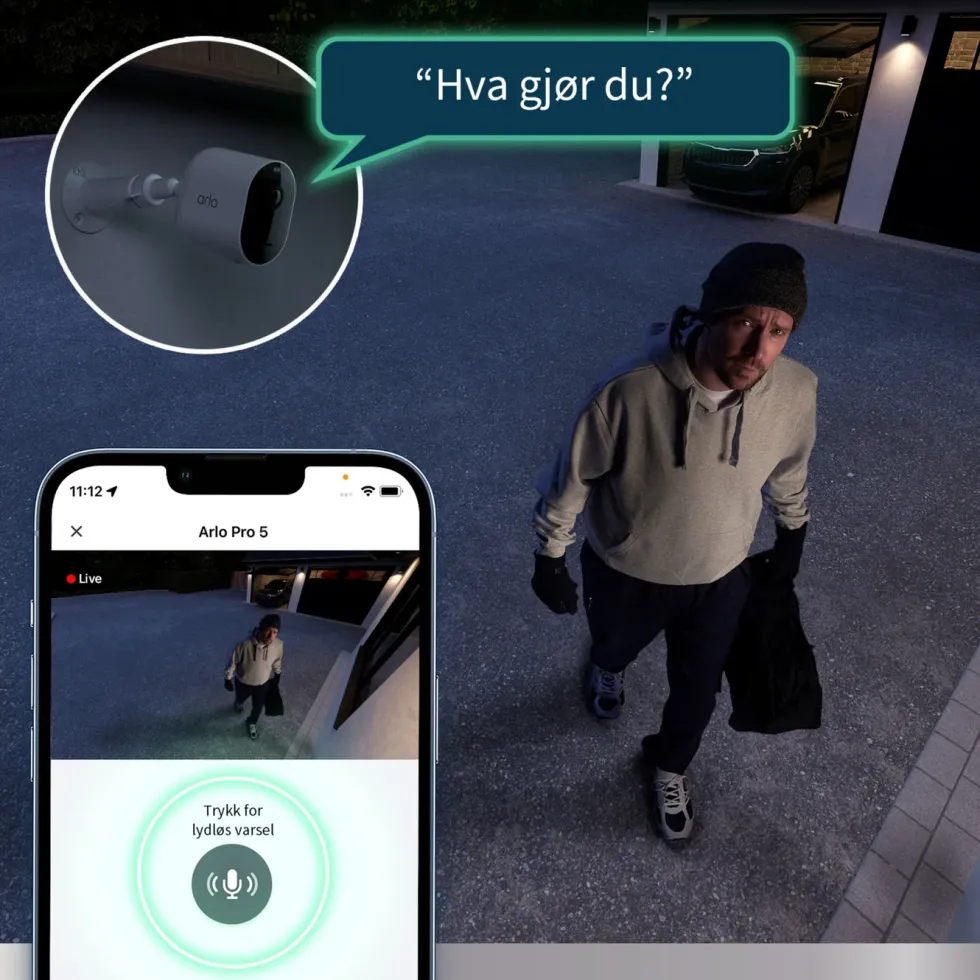 Arlo Pro 5 Spotlight – Trådløst overvåkingskamera 4-pk.