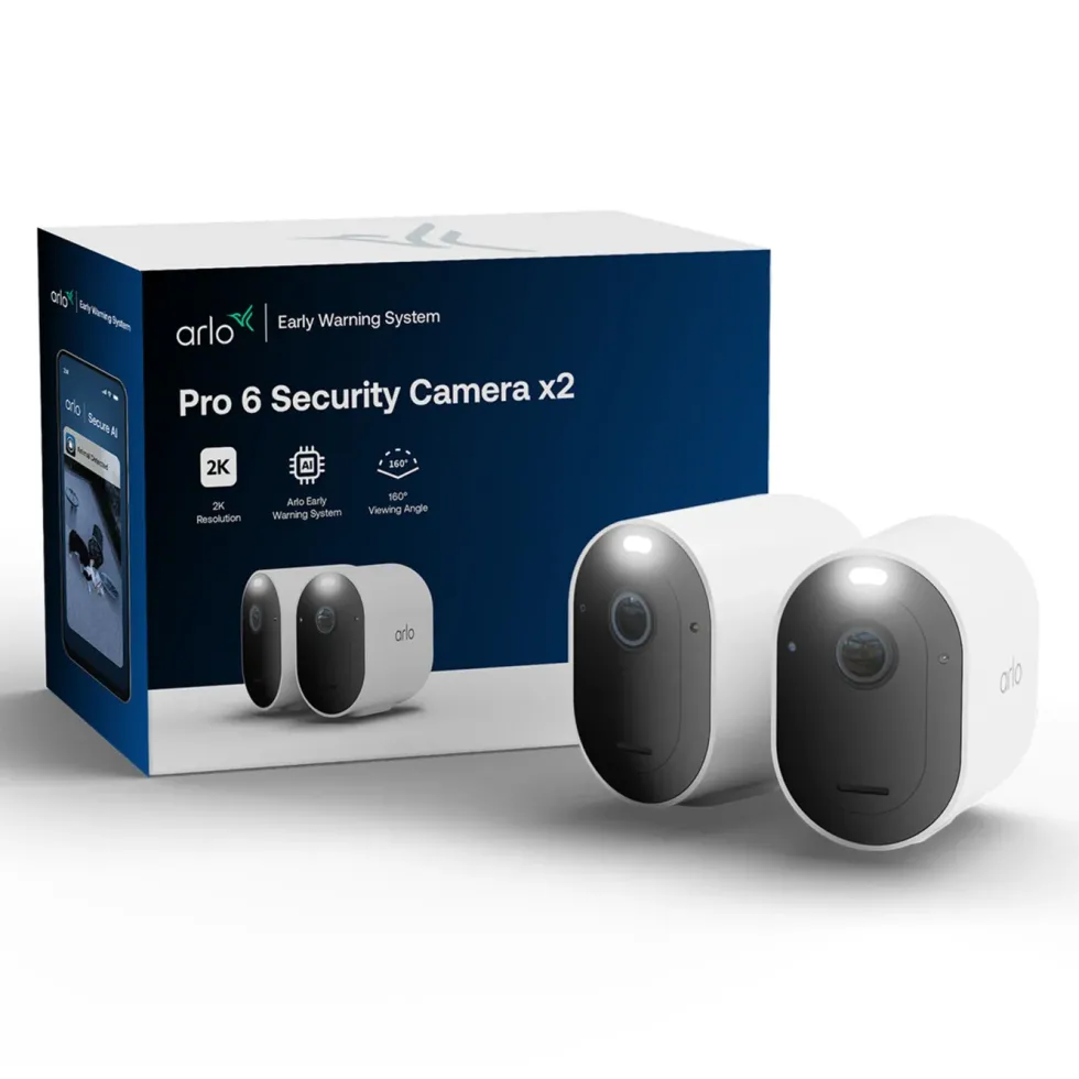 Arlo Pro 6 – Trådløst overvåkingskamera 2-pk.