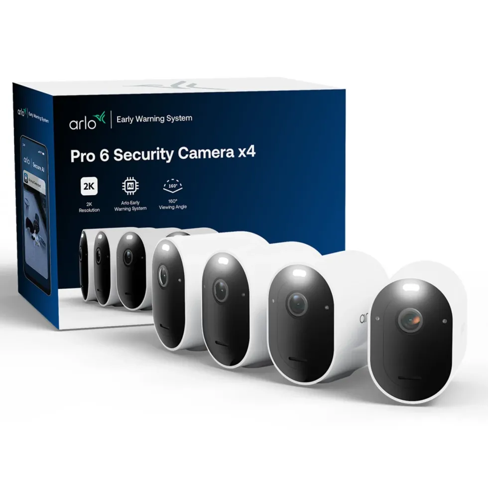 Arlo Pro 6 – Trådløst overvåkingskamera 4-pk.