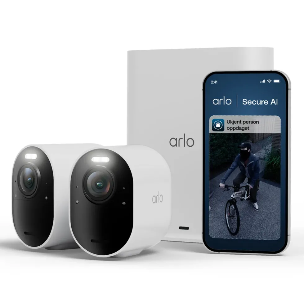 Arlo Ultra 3 4K – Trådløst overvåkingskamera 2-pk.