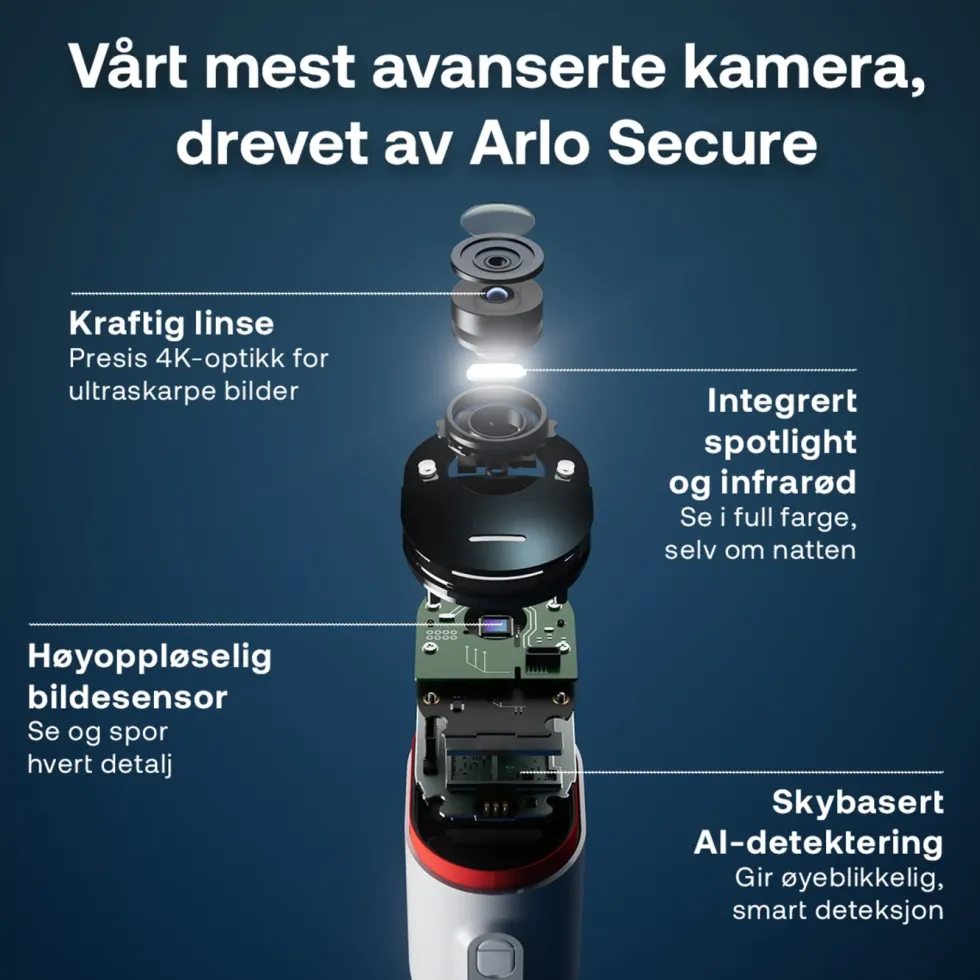 Arlo Ultra 3 4K – Trådløst overvåkingskamera 2-pk.