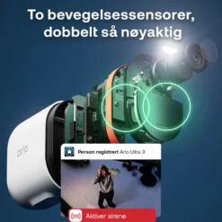 Arlo Ultra 3 4K – Trådløst overvåkingskamera 2-pk.
