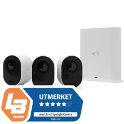 Arlo Ultra 2 Spotlight – Trådløst overvåkingskamera 3-pk.