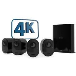 Arlo Ultra 2 Spotlight – Trådløst overvåkingskamera 4-pk. Svart