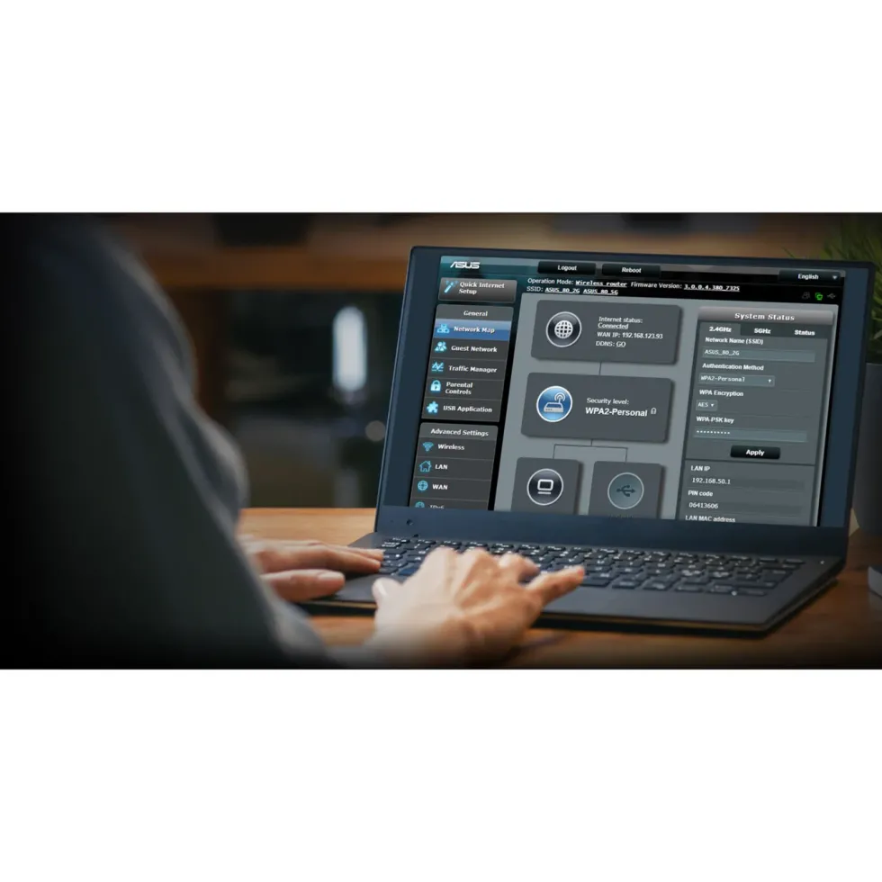 Asus RT-AX53U Trådløs ruter AX1800