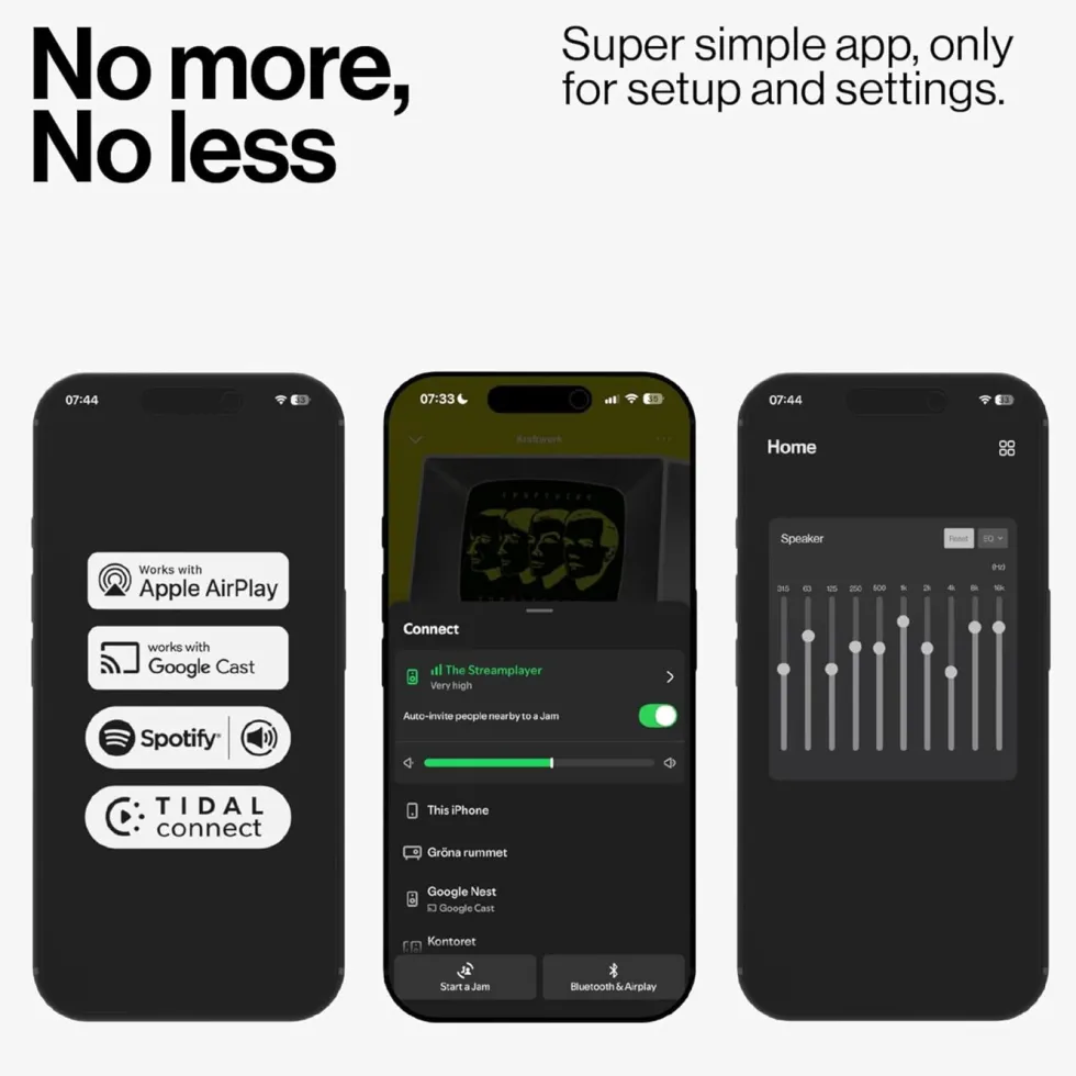 Atonemo Streamplayer nettverksstreamer Svart