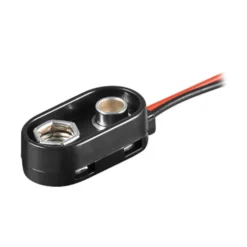 Batterikontakt svart (kraftig)