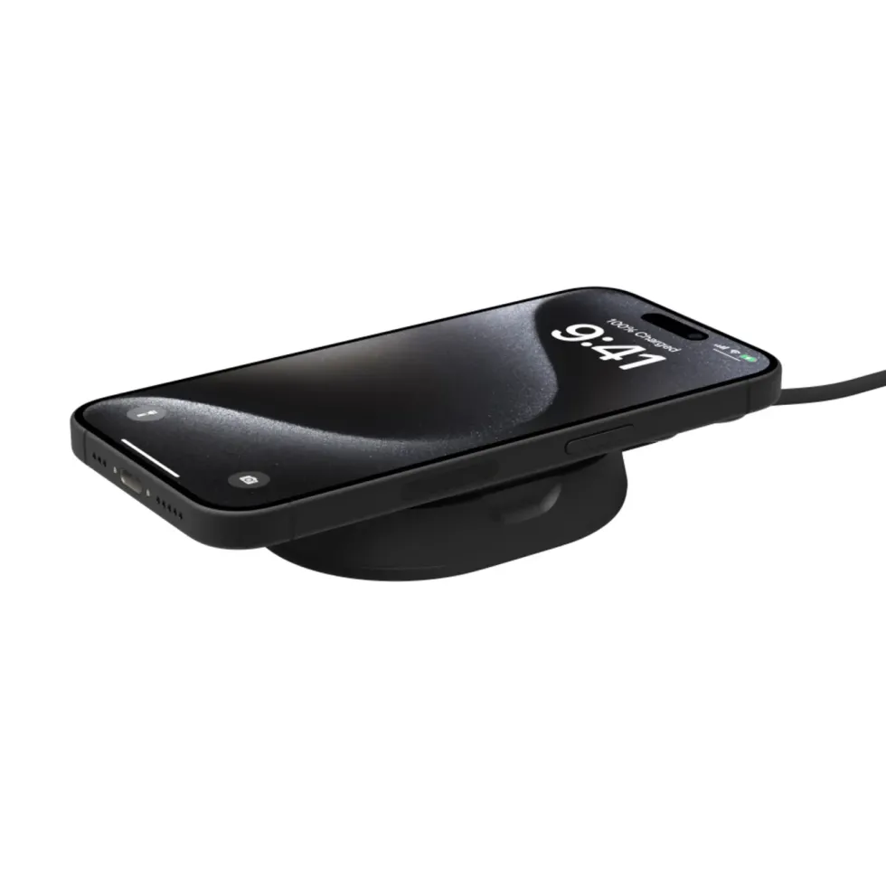 Belkin BoostCharge Pro Ladestativ med Qi2 15 W Svart