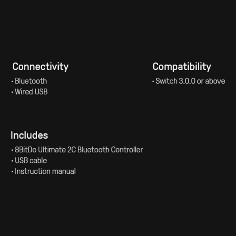 8Bitdo Ultimate 2C Trådløs håndkontroll for Nintendo Switch Blå