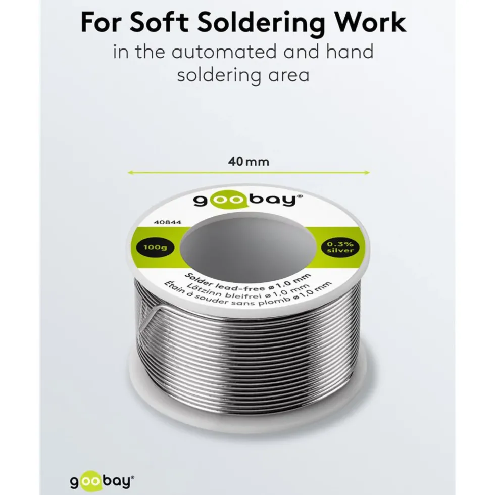 Blyfritt loddetinn Ø1 mm 100 g