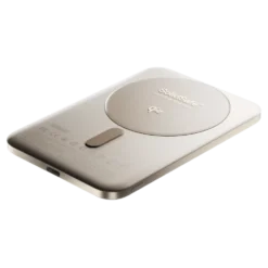 BMX Ultratynt magnetisk Qi2-powerbank 5000 mAh, semi-solid-state i titan Gold