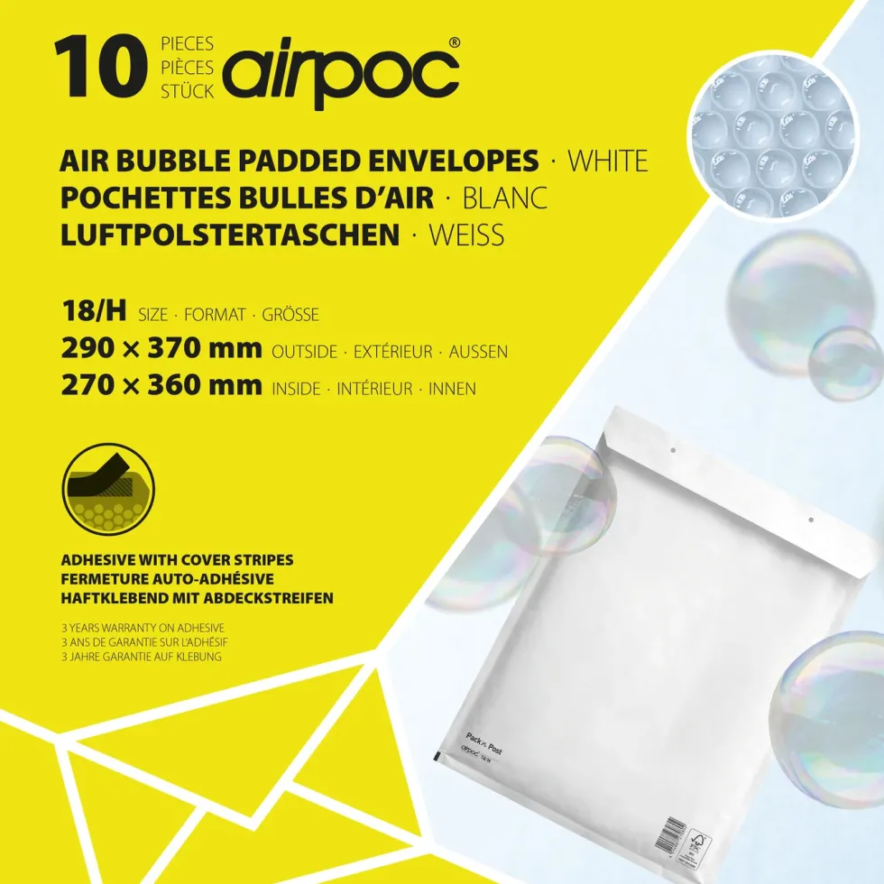 Bobleposer 10-pk. 270x360 mm