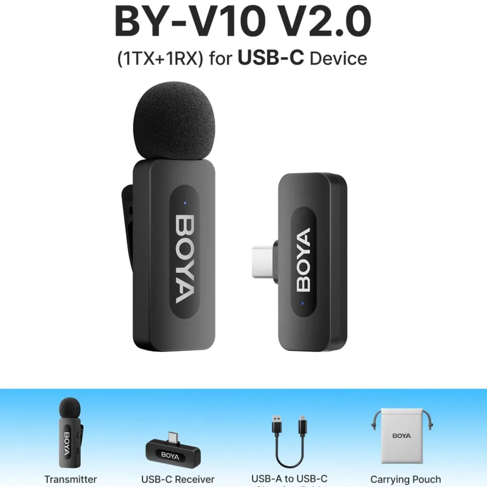 Boya BY-V10 Trådløs Mikrofon USB-C