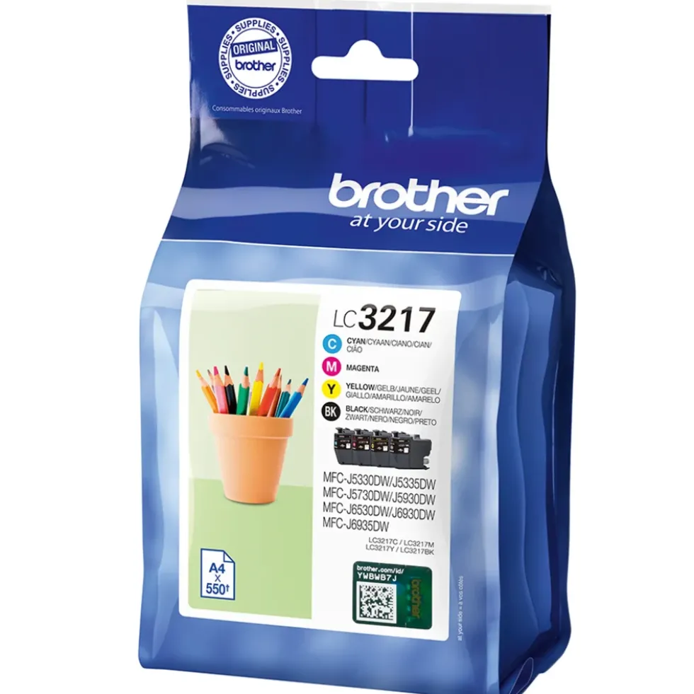 Brother LC3217 Blekkpatroner 4-pk.