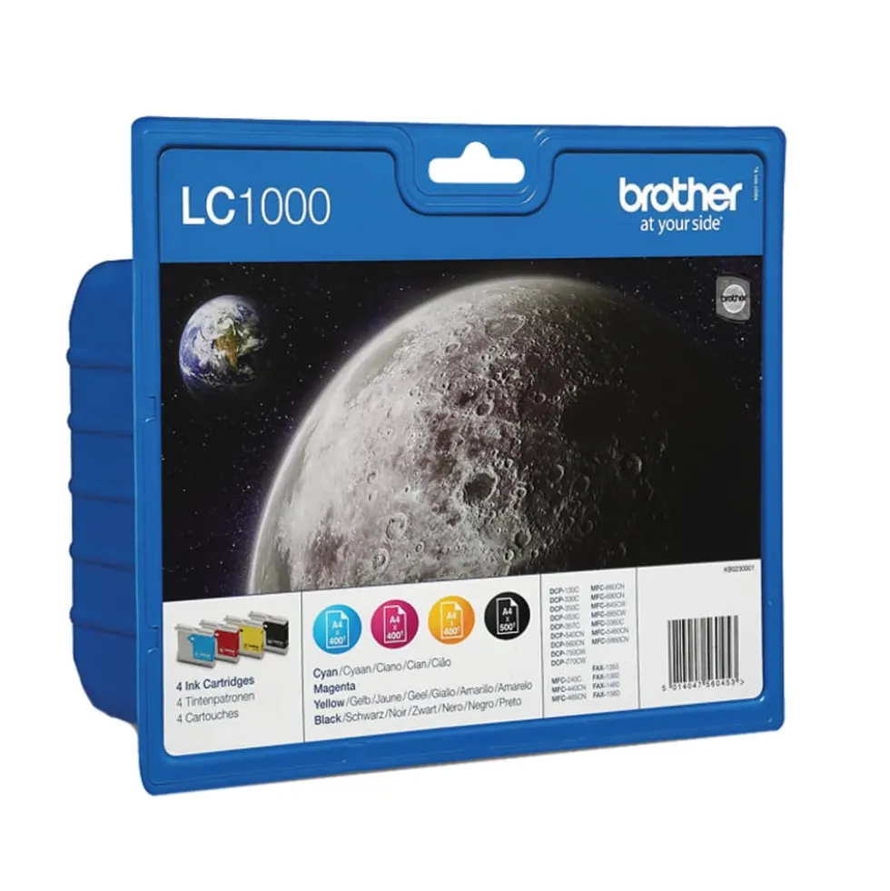 Brother LC1000 Blekkpatron 4-pk.