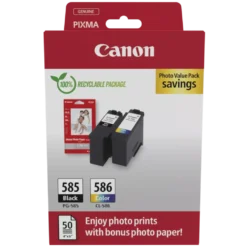 Canon PG-585/CL-586 – pakke med blekkpatroner og fotopapir