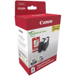 Canon PG-585/CL-586 – pakke med blekkpatroner og fotopapir