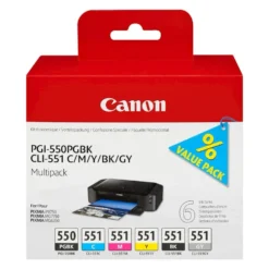 Canon PGI-550 och CLI-551 Blekkpatron 6-pk.