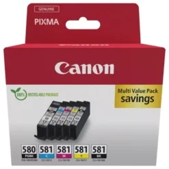 Canon PGI-580 og CLI-581 Blekkpatron 5-pk.