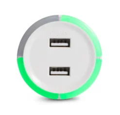 Capidi USB-sikkerhetstimer med to porter - 3,4 A Hvit