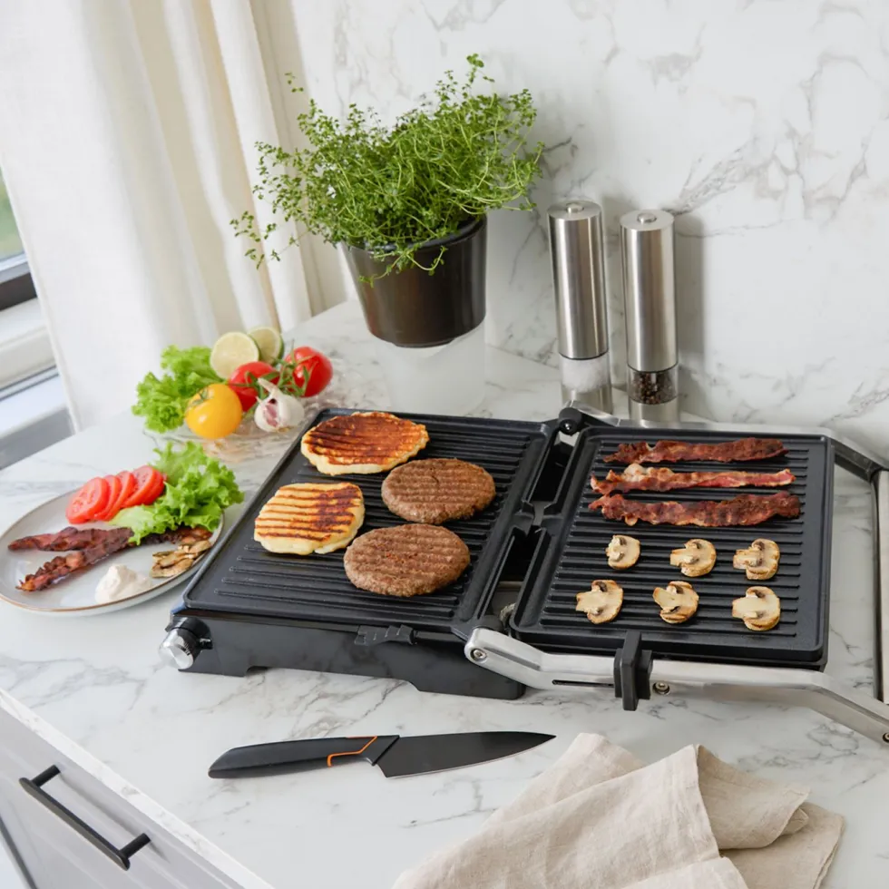 Champion Panini- og bordgrill Pro Health PG600 2-i-1