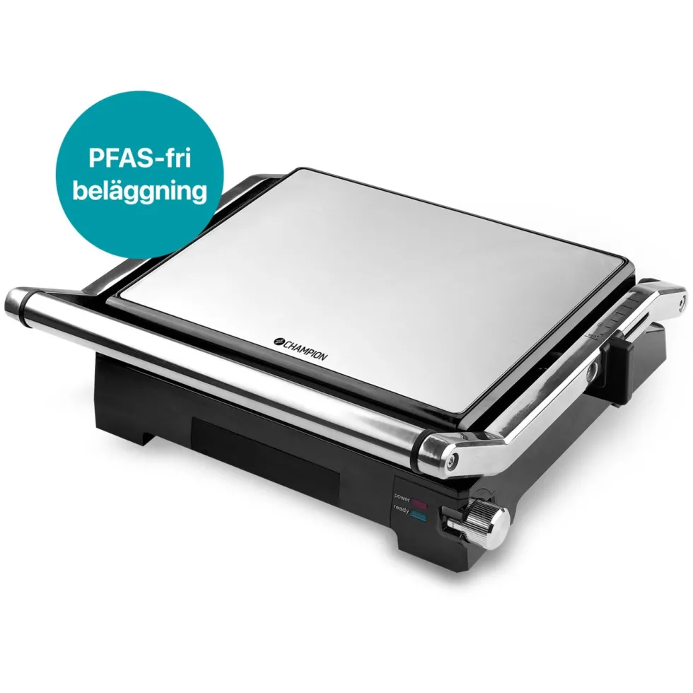 Champion Panini- og bordgrill Pro Health PG600 2-i-1