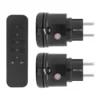 Cleverio Mini-fjernstrømbryter for utendørsbruk 3680W 2-pk