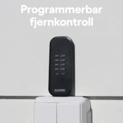 Cleverio Mini-fjernstrømbryter for utendørsbruk 3000 W 4-pk.
