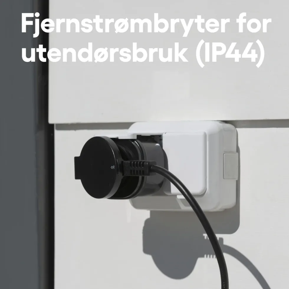 Cleverio Mini-fjernstrømbryter for utendørsbruk 3000 W