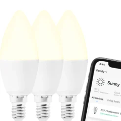 Cleverio Smart E14 LED-pære 470 lm 3-pk.