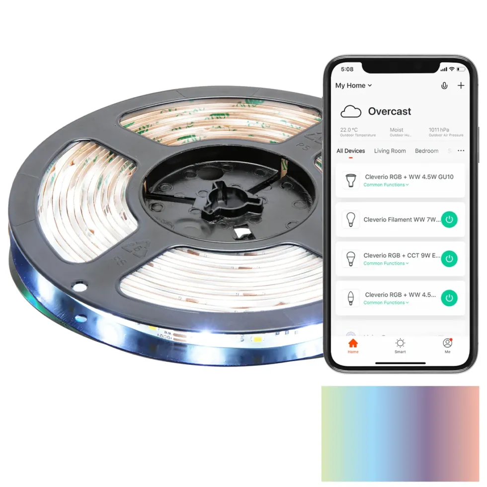 Cleverio Smart LED-list med Wifi 5 m