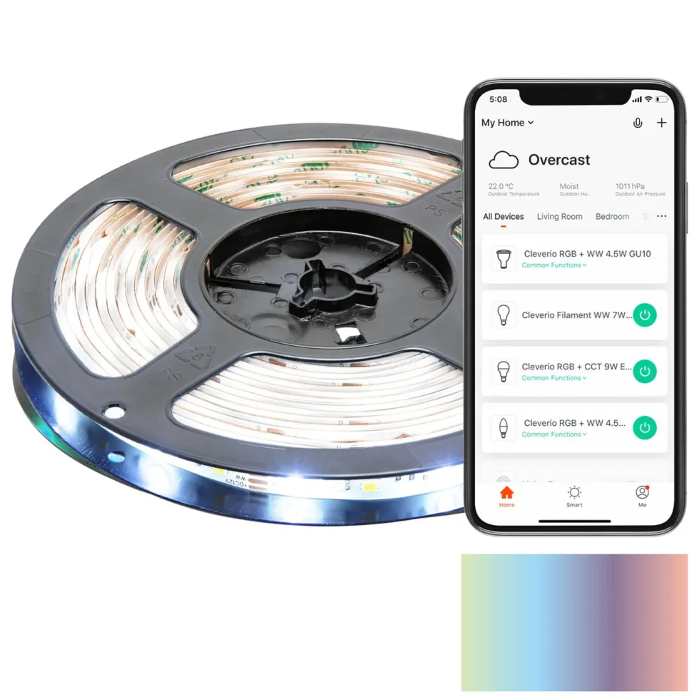 Cleverio Smart LED-list med Wifi 5 m