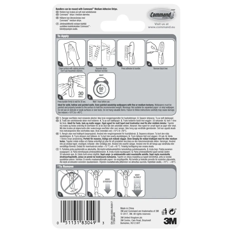 Command Kabelholder, stor 2-pk.