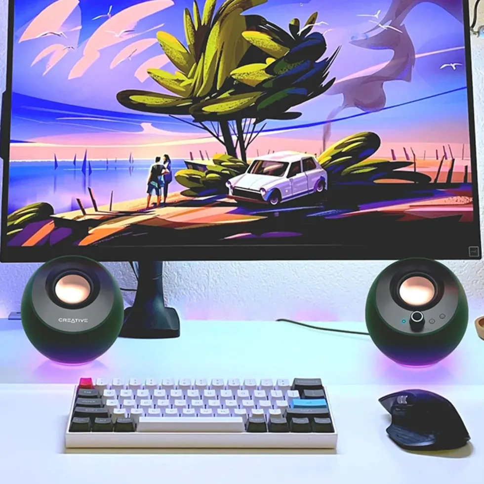 Creative Pebble Pro 2.0 USB-C PC-høyttalere Svart
