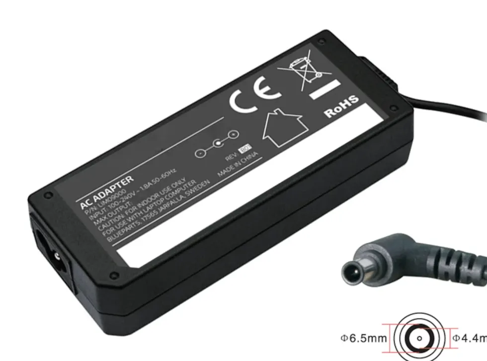 Datamaskinlader 19,5 V 90 W 6,5 x 4,4 mm
