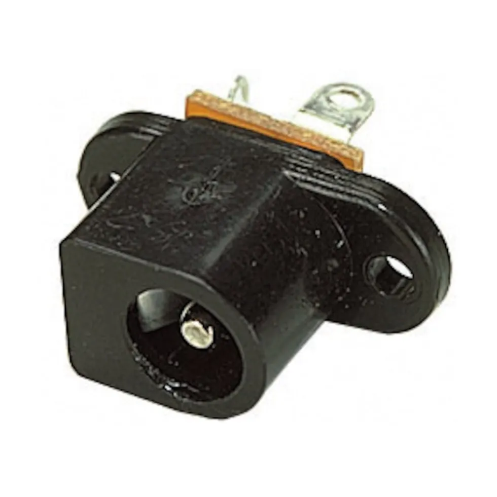 DC-kontakt for kabinettmontering 5,5x2,1 mm 2,1 mm