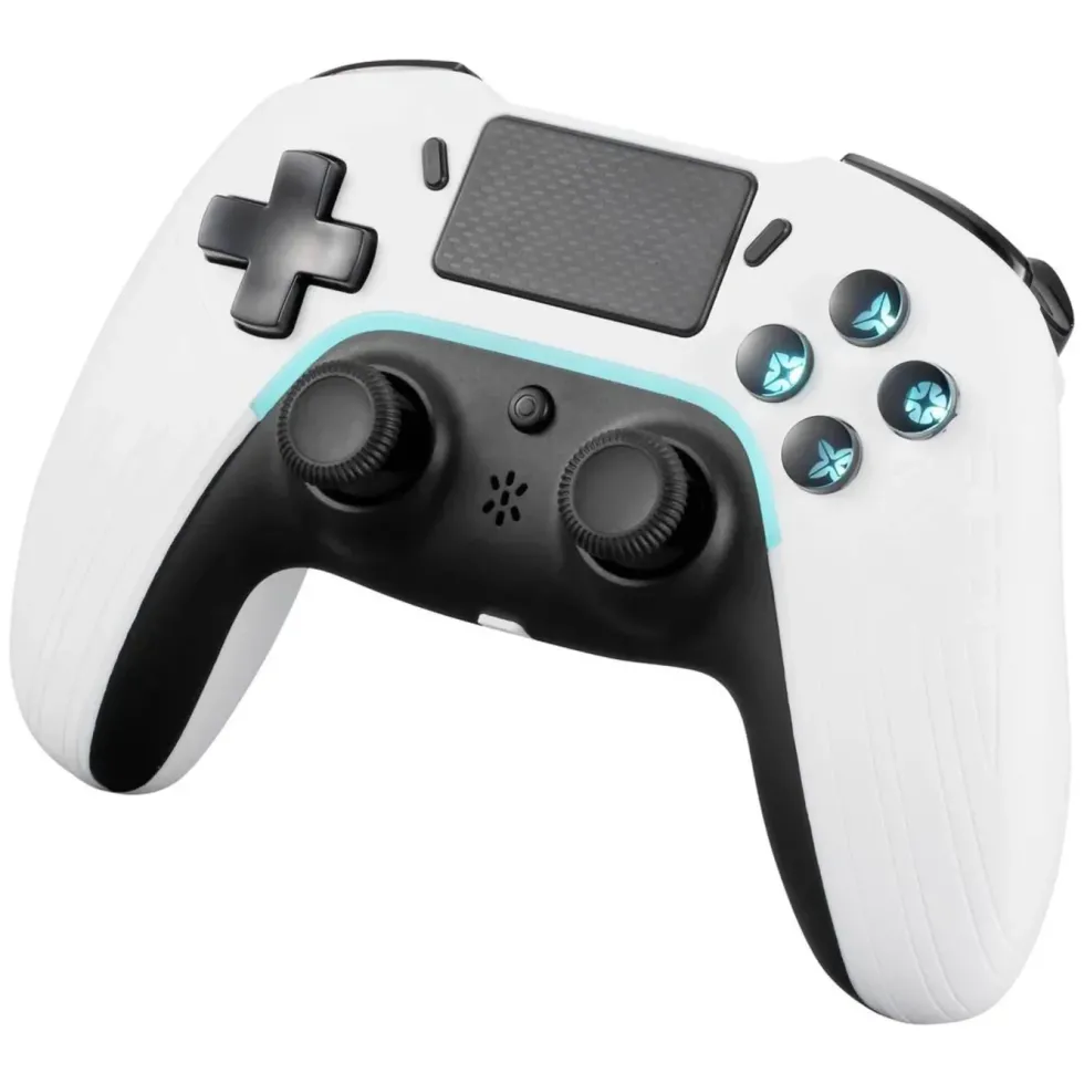 Deltaco Trådløs håndkontroller for PS4 og PC Hvit