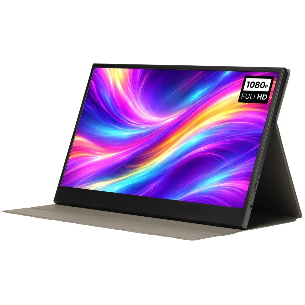 Denver Bærbar Full HD-skjerm med USB-C og IPS-panel 15,6"