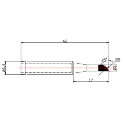 Dibotech Loddespiss til 40570, 40745 og 40746 3,0 mm