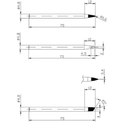 Dibotech Reservespisser til 40172 og 40060, 3-pk.