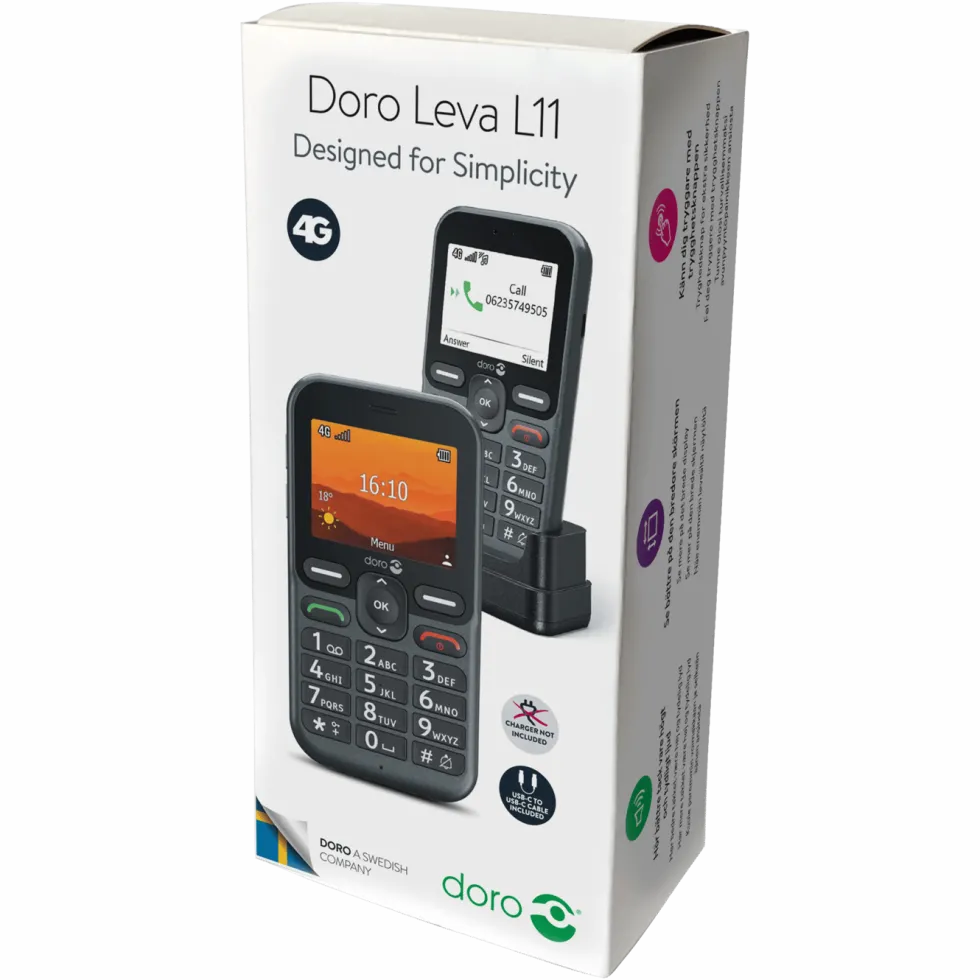 Doro Leva L11 Mobiltelefon 4G