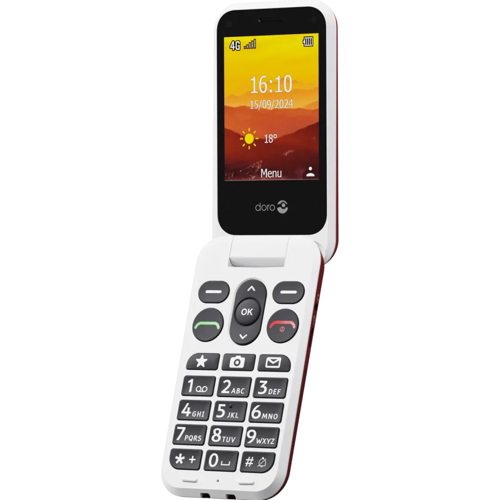 Doro Leva L31 Mobiltelefon 4G Rød/hvit