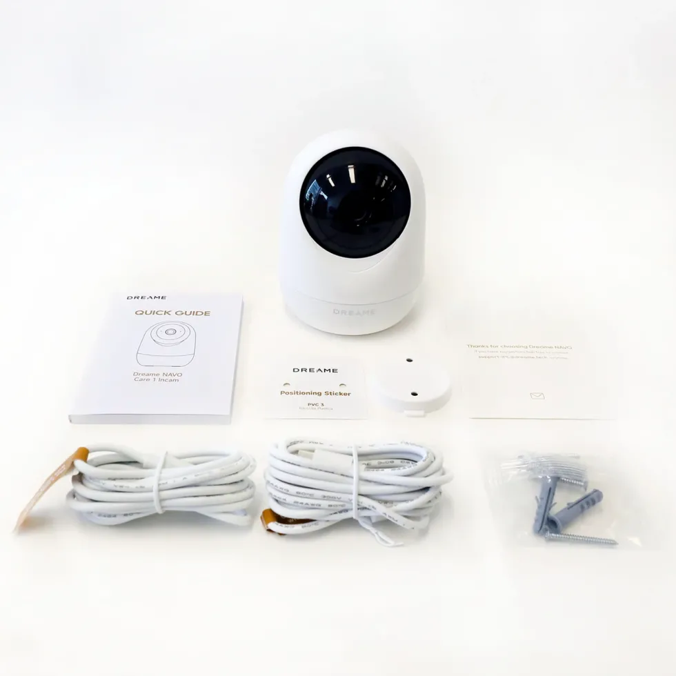 Dreame NAVO Care 1 InCam innendørskamera med 2K og 360° rotasjon Hvit
