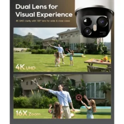 Dreame NAVO Elite 1 OutCam utendørskamera med doble linser Hvit